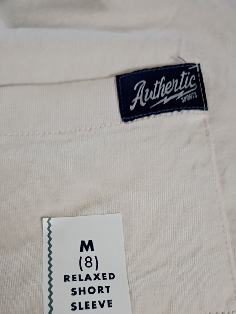 Cat & Jack Cream Short Sleeve Pocket Tee - Picture 2 of 5